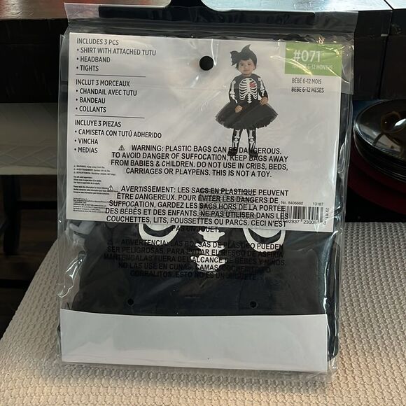 Baby Bones Costume - Black and White - Picture 5 of 5